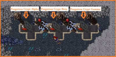 Warning! Dangerous creatures ahead - Forgotten Crypt